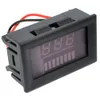 Freeshipping 10pcs Dual LED Display Indicator 12V Lead-acid Battery Capacity Tester Voltmeter with Reverse Protection