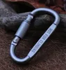 Travel Kit Camping Equipment Alloy Aluminum Lock Survival Metal Gear Camp Mountaineering Hook Aluminum Alloy D Shape Carabiner Free Shipping