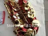 أطباء موسيقية عالية الجودة أبيض EB Alto Saxophone الطلاب Special The Big Red Body Gold Lacquer