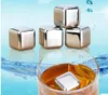 4pcs/lot Stainless Steel Coffee square shape Ice Cube Cooler Cooling Ice Stones Beverage Drink Coffee Tea Wine Beer Chiller,dandys