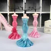 Gratis Verzending 4 Kleuren Sieraden Houder Box Mermaid Organizer Oorbellen Kettingen Display Stand Sieraden Stand