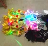 İtalya yeni stil led venedik parlak maskeler yanıp sönen prenses maskesi dans maskesi yan kaplama maskesi sivri çiçek ışıklı maskeler maskeli balo maskeleri