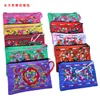 Unico piccolo campanelli cerniera gioielli regalo borse ricamate in stile cinese riutilizzabili sacchetti di imballaggio di seta borsa della moneta delle donne 50 pz / lotto