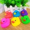 6 cores bonito pvc pato bebê banho água brinquedos sons patos de borracha crianças banho natação praia presentes areia jogar água diversão crianças brinquedos1015772