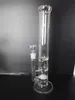 H: 40 cm Bongs Tanie na sprzedaż Darmowa Wysyłka Platory Oil Glass Water Bong Z Potrójnymi Płaszczem Palenia Palenie Nargi