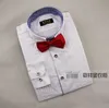 Groothandel-2016 nieuwe 6 kleur katoen mannen lange mouw Franse manchet shirts smoking tuxedo bruidegom bruiloft prom shirts bruidegom vest man partij shirts