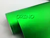 Metallic Chrome Apple Green Vinyl Auto Wikkelfilm met Air Release Matte Chrome Green Wrap Folion Voertuig Styling 1.52x20m / Roll