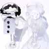 Wedding Wine Bottle Glasses Champagne Cup Cover Set Bride & Groom Cute