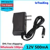 With IC Chip AC DC Power Supply 12V 500mA Adapter , 12V 0.5A Charger Adaptor 100pcs DHL Free shipping