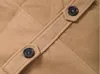 Gorąca Sprzedaż 2015 Nowa Marka Zima Męskie Long Groowy Płaszcz Męski Wełniany Płaszcz Odwróć Kołnierz Podwójne Mężczyźni Mężczyźni Trench Coat Anglia Wiatr