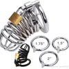 Chastity Male Chastity Cage Devices Steel Cock Penis Restraints Anti-masturbation Gear Fetish Sex Toys Product For Men 2 Color 3 Sizs A1