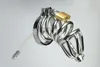 Stainless steel Double Ring Chastity Device Silicone Tube with Barbed Anti-Shedding Ring Cock Cage Male Urethral Sounding BDSM Sex Toys