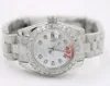 Luxe topmerken president Diamond Date vrouwen roestvrij horloges laagste dames dames automatische mechanische polshorloge vrouw 8451335