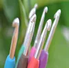 New Arrive 9pcs/set Mixed Metal Hook Crochet Template Kit TPR Aluminum Knitting Needles For Loom Tool Band DIY Crafts