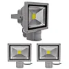 DHL IP65 Waterproof 10W 20W 30W 50W levou holofote Outdoor Lamp Projeto LED Flood COB luz iluminando 85-265V PIR detetive Sensor 55