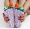 Yüksek Kaliteli Renkli Yoga Çorap 5 Toes Pamuk Çorap Egzersiz Spor Pilates Kadınlar Için Rahat Ayak Masaj Çorap Ücretsiz Kargo