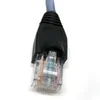 vendita calda 100 pz 30 CM RJ45 Cat5 maschio a femmina Ethernet LAN Vite montaggio a pannello Cavo di prolunga di rete