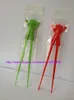 200pairs kinderen plastic eetstokjes kinderen leren helper training leren gelukkig plastic speelgoed chopstick plezier baby baby beginner