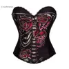 Sexy Steampunk Halloween Korsett für Frauen Vintage Rock Overbust Korsett Zuckerschädel Ägypten Style Gedruckte Kostüm Bustier4003048