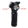 Tactical Vertical Fore Grip CREE LED Hunting Flashlight with Integrated Red Dot Laser Sight For Rifle
