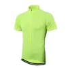 Cores puras Homens Mulheres Sólidos Ciclismo Manga Curta Jersey Full Length Zipper Unisex Bike Jersey240i