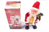 Babbo Natale elettrico creativo che canta bambola sassofono ornamenti di Babbo Natale regali per bambini decorazione musica danzante giocattolo di Babbo Natale