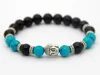 Partihandel Nya Design Män eller Kvinnor 8mm Beaded Natural Agate Stone Pärlor Buddha Meditation Armband