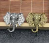 Vintage Smycken Stor Elephant Guldpläterad Brosch för Kristall Rhinestone Animal Badge Suit Scarf Pin Alloy Brosches