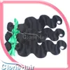 Raw Virgin Indian Body Wave Hair Weaves Blandade 2 buntar Obehandlat Human Hair Wavy Sy i ExnTensions Fullständiga Väftbuntar