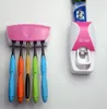 Vente en gros - Nouveau 2017 Ensemble de salle de bain Accessoires Rolling Tube Dentifrice Squeezer Distributeur de dentifrice + Brosse à dents Porte-brosse à dents pour enfant