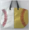 19 Styles Canvas Bag Baseball Tote Sports Bags Casual Softball Bag Football Soccer Basketball Cotton Canvas Tote Bag CCA7889 50pcs2944768