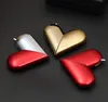 Heart Shaped foldable Butane LightER Flame Inflatable Metal Gas Lighters For Smoking Cigarette Pipes Accessories Kitchen Tools