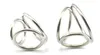 Stainless Large Triad Cockring Penis Cock Ring Crown Extend Harder Erection #R46