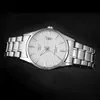 HQ Super Stainless Steel Band Date Analog Quartz Sport Mens Wrist Watch Sliver