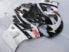 Kit carena di alta qualità per SUZUKI GSXR600 GSXR750 1996-2000 GSX-R600/750 96 97 98 99 00 set carene in plastica bianco nero GB29