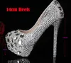 srebrne buty prom high heels