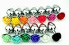 Couleurs aléatoires Mini anal Butt Butt Perles Perles de sexe adultes anus en acier inoxydable stopperrosebud anal décorer le produit de sexe 2745169