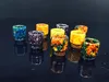 4Styles Epoxy Harts Colorful Wide Bore Drip Tips 510 810 Tråd Långt kort munstycke för TFV8 Baby Prince Ijoy Maxo V12 Atomizer Tank