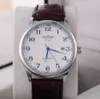 Zegarki Zegarki Classic Mens Auto Date Automatyczny zegarek mechaniczny Samonatrujący Analogowy brązowy skórzany mężczyzna zegarek