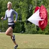 Paracadute di resistenza all'allenamento a velocità regolabile Paracadute da 56 '' Speed Chute Running Umbrella paracadute per la corsa Allenamento di calcio Spedizione gratuita