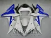 Injektionsgjutning ABS Fairings Bodywork för Yamaha R1 02 03 YZF R1 2002 2003 Svart Vit Blå Fairing Kit LQ61