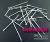 Silverpläterade huvud släta stift nålar mic 1000pcs lot 50mm smyckesfynd komponenter smycken diy329y