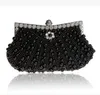 Stunning Pearls Bridal Hand Bags Luxury Cheap High Quality Wedding Accessories Champagne Black Ivory Evening Party Bag