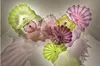 100 % mundgeblasener Borosilikat-Murano-Blumenlampenteller, hervorragende Dekoration, hängende Wandteller aus Glas für Wohnzimmer, Konferenzen