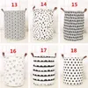 Ins Storage Baskets Bins Kids Room Toys Bags Bucket Clothinizer Laundry Bag Canvas Bat Polka Dot SF186ZWL5991990