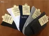 Partihandel - Ny ankomst Bomull Solid Color Classic Business Men's Sock Brand Casual Dress Mens Strumpor för