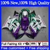 Bodys Motocykl dla Honda CBR600RR F3 CBR600FS CBR 600 F3 97 98 48MY12 CBR 600F3 FS CBR600F3 Purple White CBR600 F3 1997 1998 Zestaw do błonnika