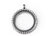 Wholesale 10PCS/lot 30MM 4Colors Crystal Round Magnetic Glass Floating Locket Pendant For Chain Necklace