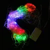 Saiten 110 V/220 V Bunte RGB-Feiertagsbeleuchtung LED-Spinnennetzlicht mit 120 LEDs Weihnachtslicht Party Hochzeit