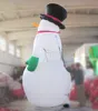 겨울 크리스마스에 대 한 4m 높이 야외 장식 화이트 풍선 크리스마스 눈사람 모델 풍선